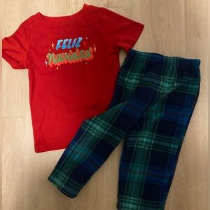 Feliz Navidad Christmas pajama set